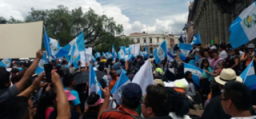 Mobilisierungen gegen Korruption und Immunität in Guatemala