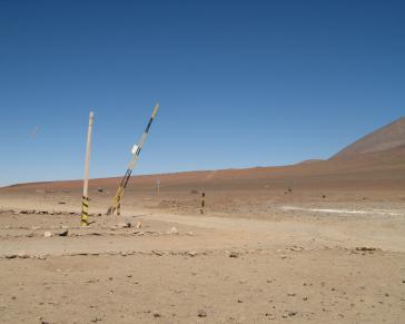 Grenzübergang "Hito Cajón" (Portezuelo del Cajón) von Bolivien nach Chile