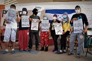 Studierende der Nationalen Autonomen Universität Honduras protestieren mit einem Hungerstreik gegen ihre Kriminalisierung und Missstände an der Hochschule