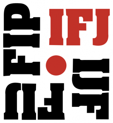 Logo der Internationalen Journalistenföderation Logo der Internationalen Journalistenföderation