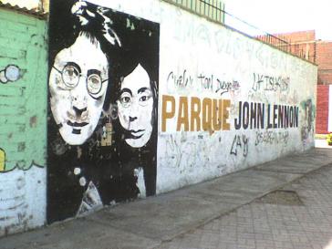 Wandbild im John-Lennon-Park in Havanna, Kuba