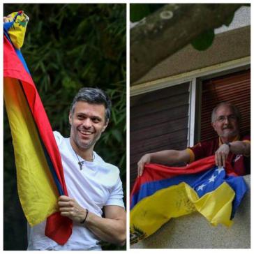 Die Preisträger Leopoldo López (li.) und Antonio Ledezma stehen unter Hausarrest