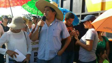 Martín Fernández, Generalkoordinator der Menschenrechtsorganisation "Breite Bewegung für Würde und Gerechtigkeit" aus Honduras