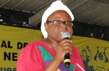 Im Visier des Staates: Miriam Miranda, Koordinatorin der "Organización Fraternal Negra Hondurena" (Ofraneh) in Honduras Im Visier des Staates: Miriam Miranda, Koordinatorin der "Organización Fraternal Negra Hondurena" (Ofraneh) in Honduras