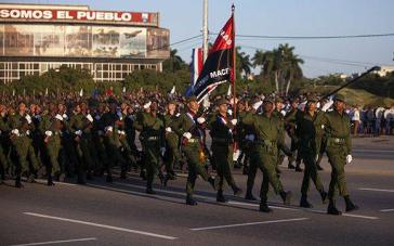 Armeeparade in Kuba: Das Militär spielt in dem sozialistischen Karibikstaat weiterhin eine wichtige Rolle
