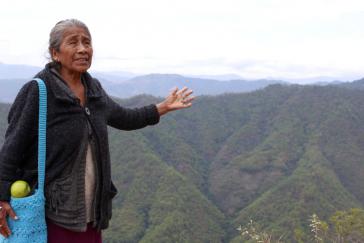Herlinda Solano will keinen Bergbau auf dem Territorium der Me’phaa-Gemeinde im Hochland von Guerrero, Mexiko