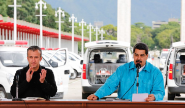 Der Präsident von Venezuela, Nicolás Maduro (rechts), hat seinem Vize Tareck El Aissami die Leitung der Kommission für die Umstrukturierung der Auslandsschulden übertragen