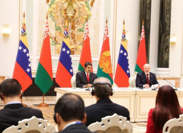 Präsidenten Nicolás Maduro, Venezuela, und Alexander Lukaschenko, Belarus
