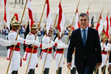 Argentiniens Präsident Macri bei einem Staatsbesuch in Brasilien