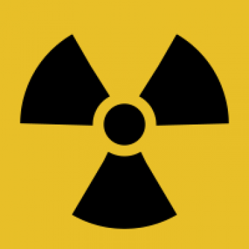Internationales Symbol für Risiken der Atomkraft