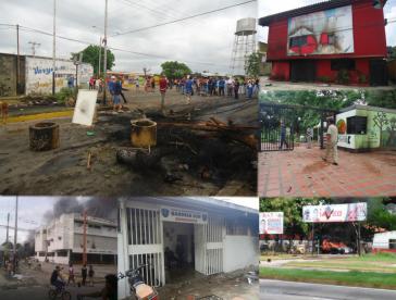 Welle der Gewalt bei Oppositionsprotesten Im Bundesstaat Barinas am 22. Mai 2017: rund 100 Geschäfte und mehr als 30 staatliche Einrichtungen wurden attackiert, zum Teil in Brand gesetzt und zerstört