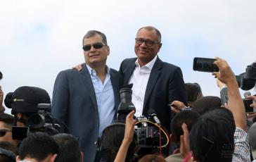 Während gegen den ehemaligen Präsidenten von Ecuador, Rafael Correa, Anklage erhoben wurde, ist sein damaliger Vize, Jorge Glas, nach einem Krankenhausaufenthalt zurück im Gefängnis Während gegen den ehemaligen Präsidenten von Ecuador, Rafael Correa, Anklage erhoben wurde, ist sein damaliger Vize, Jorge Glas, nach einem Krankenhausaufenthalt zurück im Gefängnis