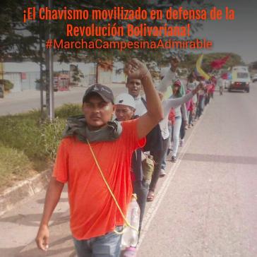 "Der Chavismus ist mobilisiert zur Verteidigung der Bolivarischen Revolution": Kleinbauern marschieren zum Präsidentenpalast in Caracas, Venezuela