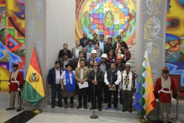 Repräsentanten der Conalcam erklärten ihre Unterstützung für eine erneute Amtszeit von Präsident Evo Morales in Bolivien