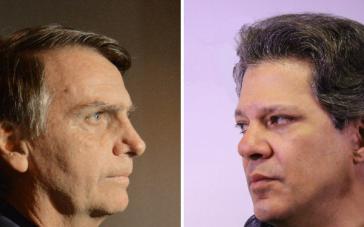 Die Kandidaten Bolsonaro und Haddad stehen sich heute in Brasilien gegenüber