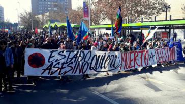 "Der Mörderstaat will den Tod von Celestino": Demonstration zur Unterstützung von Machi Celestino Cordova