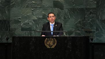 Guatemalas Präsident Jimmy Morales erhob vor der UN-Vollversammlung schwere Vorwürfe gegen die Internationale Kommission gegen die Straflosigkeit (CICIG)