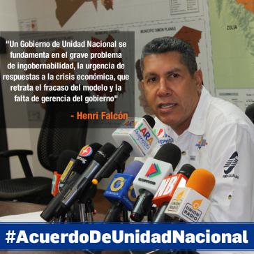 Henri Falcón, Ex-Gouverneur von Lara, tritt gegen Maduro an. Er plädiert für eine Regierung und ein Abkommen der Nationalen Einheit in Venezuela