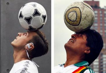 Für ein Fußball ohne Rassismus: Boliviens Präsident Evo Morales und Mezut Özil (Kollage) Für ein Fußball ohne Rassismus: Boliviens Präsident Evo Morales und Mezut Özil (Kollage)