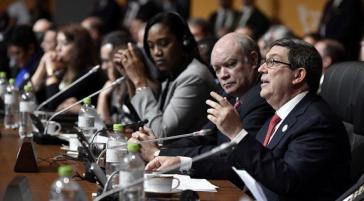 Kubas Außenminister Rodríguez Parrilla antwortet US-Vizepräsident Pence beim Amerika-Gipfel in Peru
