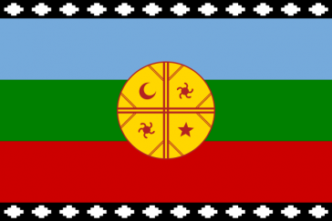 Die Fahne der Mapuche