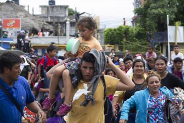 Migranten in Chiapas, Südmexiko. Über 10.000 Personen sollen seit Oktober mexikanisches Gebiet von Zentralamerika in Richtung USA durchquert haben