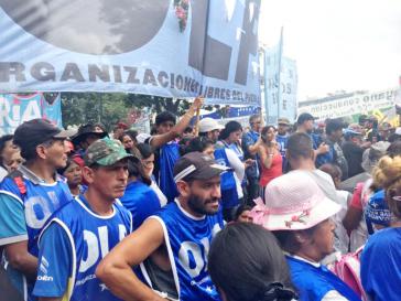 Großdemonstration in Argentinien gegen die Wirtschafts- und Sozialpolitik der Macri-Regierung