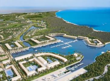 Teil des geplanten Tourismusprojekts "Punta Colorada Golf &amp; Marina Cuba" (Screenshot)
