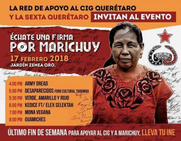 Aufruf zur Unterschrift für die Präsidentschaftskandidatur von Marichuy in Mexiko