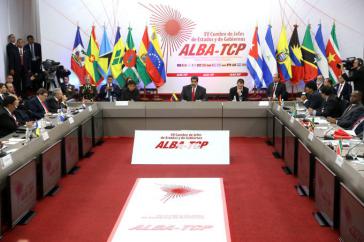 Alba-Gipfel in Caracas, Venezuela, wandte sich "gegen die Wiederbelebung der Monroe-Doktrin"