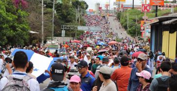 Tausende Honduraner protestieren in Tegucigalpa
