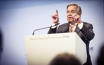 UN-Generalsekretär Antonio Guterres (hier bei der Münchener Sicherheitskonferenz 2018)