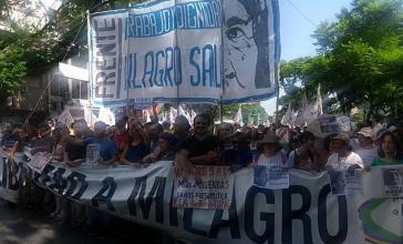 "FReiheit für Milagro": Am Mittwoch fanden sich spontan Demonstranten in Buenos Aires zusammen, um gegen das Urteil zu protestieren
