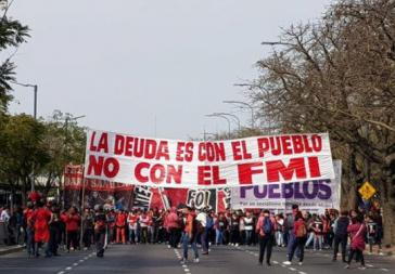"Die Schulden bestehen gegenüber dem Volk, nicht gegenüber dem IWF": Proteste in Buenos Aires am 28. August