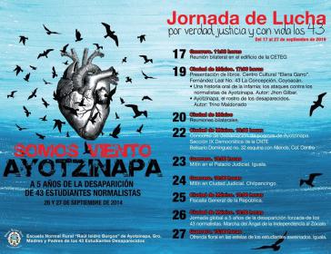 Noch bis zum 27. September findet eine globale Protestaktion gegen das Verschwindenlassen der 43 Lehramtsstudenten aus Ayotzinapa statt