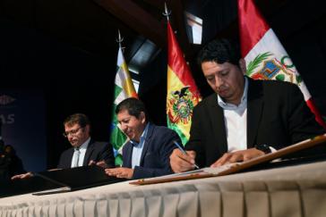 Absichtserklärungen für den Verkauf von bolivianischem Erdgas in den Süden Perus und an Shell Argentina wurden unterzeichnet