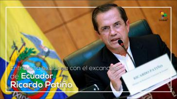 Der ehemalige Außenminister von Ecuador, Ricardo Patiño, äußerte sich in mehreren Interviews zu dem gegen ihn erlassenen Haftbefehl