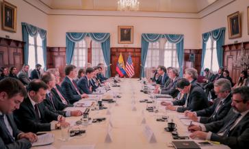 Vertreter beider Regierungen kamen beim "Treffen zur Erweiterung des bilateralen politischen Dialogs Ecuador-USA" vergangene Woche in Quito zusammen