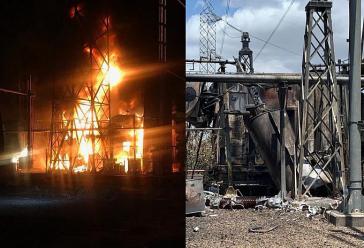Die Transformatoren im Guri-Kraftwerk, die zu Beginn der Woche in Brand gesetzt worden sein sollen