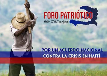Auf dem "Patriotischen Forum" wurde die Etablierung eines Nationalen Dialogs zur Überwindung der Krise in Haiti gefordert