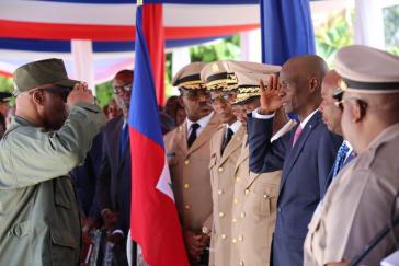 Soll gehen: Jovenel Moïse (rechts) Soll gehen: Jovenel Moïse (rechts)