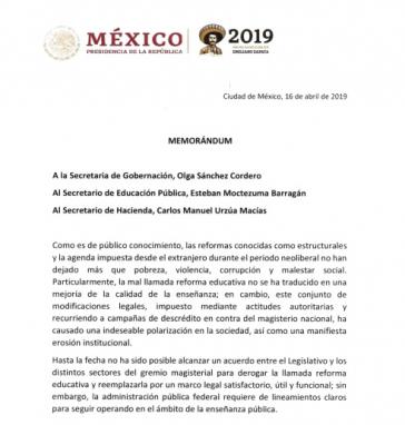 Mit einem Memorandum setzte Mexikos Präsident López Obrador die heftig bekämpfte Bildungsreform seines Vorgängers Peña Nieto außer Kraft
