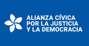 Logo der Alianza Cívica in Nicaragua. Die Regierung hat die Verhandlungen mit dem Oppositionsbündnis für beendet erklärt