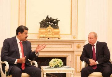 Unter Freunden: Venezuelas Präsident Nicolás Maduro mit Amtskollegen Wladimir Putin in Moskau