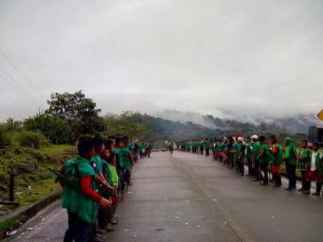 Proteste am Freitag in Tadó, einer Gemeinde im Department Chocó in Kolumbien