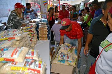 Das subventionierte Nahrungsmittelprogramm in Venezuela erreicht sechs Millionen Haushalte Das subventionierte Nahrungsmittelprogramm in Venezuela erreicht sechs Millionen Haushalte