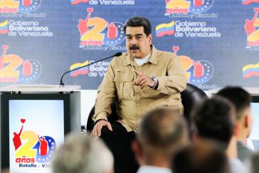 Präsident Nicolás Maduro kritisierte erneut die Einmischung zahlreicher Länder in die inneren Angelegenheiten Venezuelas