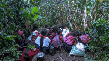 Familien verstecken sich in Chiapas vor möglichen Angriffen Familien verstecken sich in Chiapas vor möglichen Angriffen
