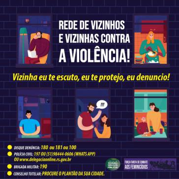 "Nachbarschaftliches Netzwerk gegen Gewalt: Meine Nachbarin, ich höre dir zu, ich beschütze dich, ich zeige an!"