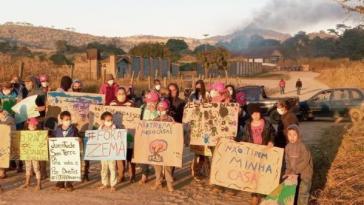 Protest von Landlosen nach Räumung in Brasilien